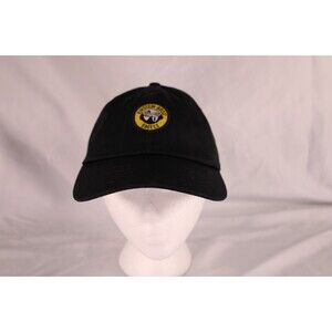 Einstein Bros Bagels Logo Patch Hat Black Adjustable Strapback Cap WearGuard